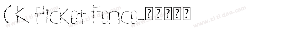 CK Picket Fence字体转换